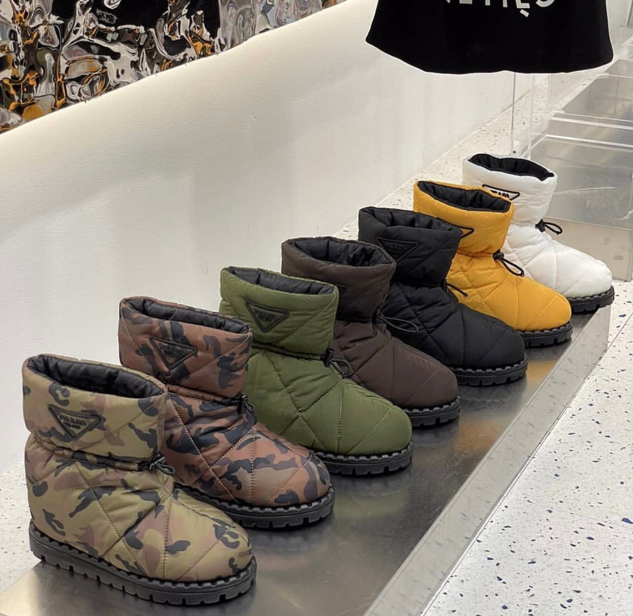 Padded Nylon Boots