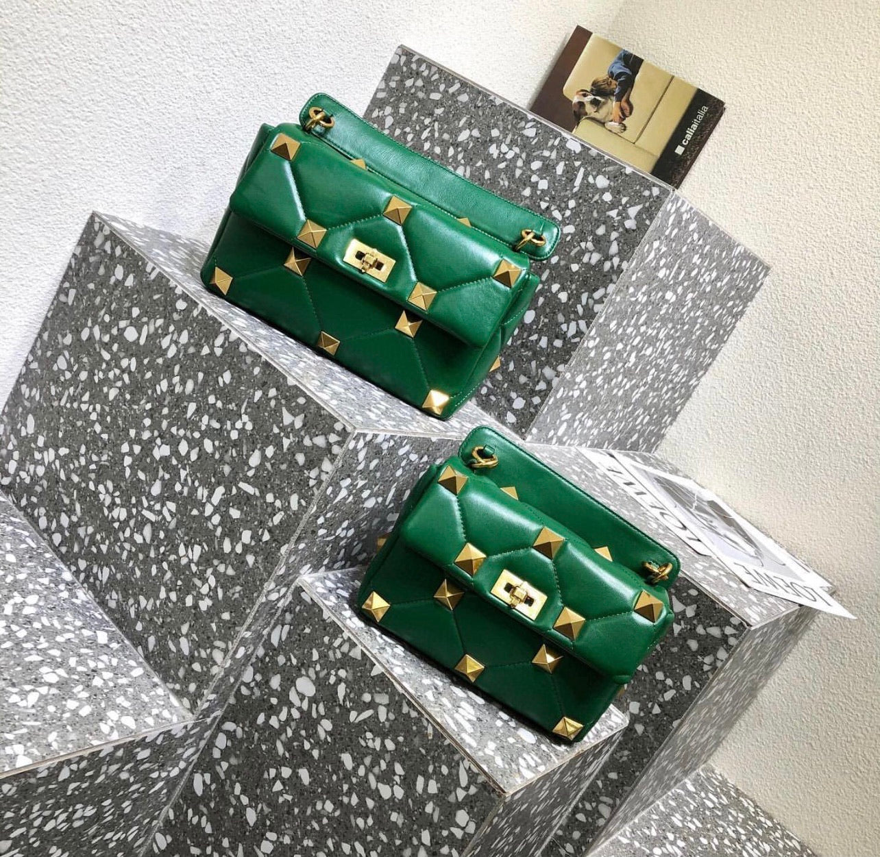 Roman Stud Shoulder Bag