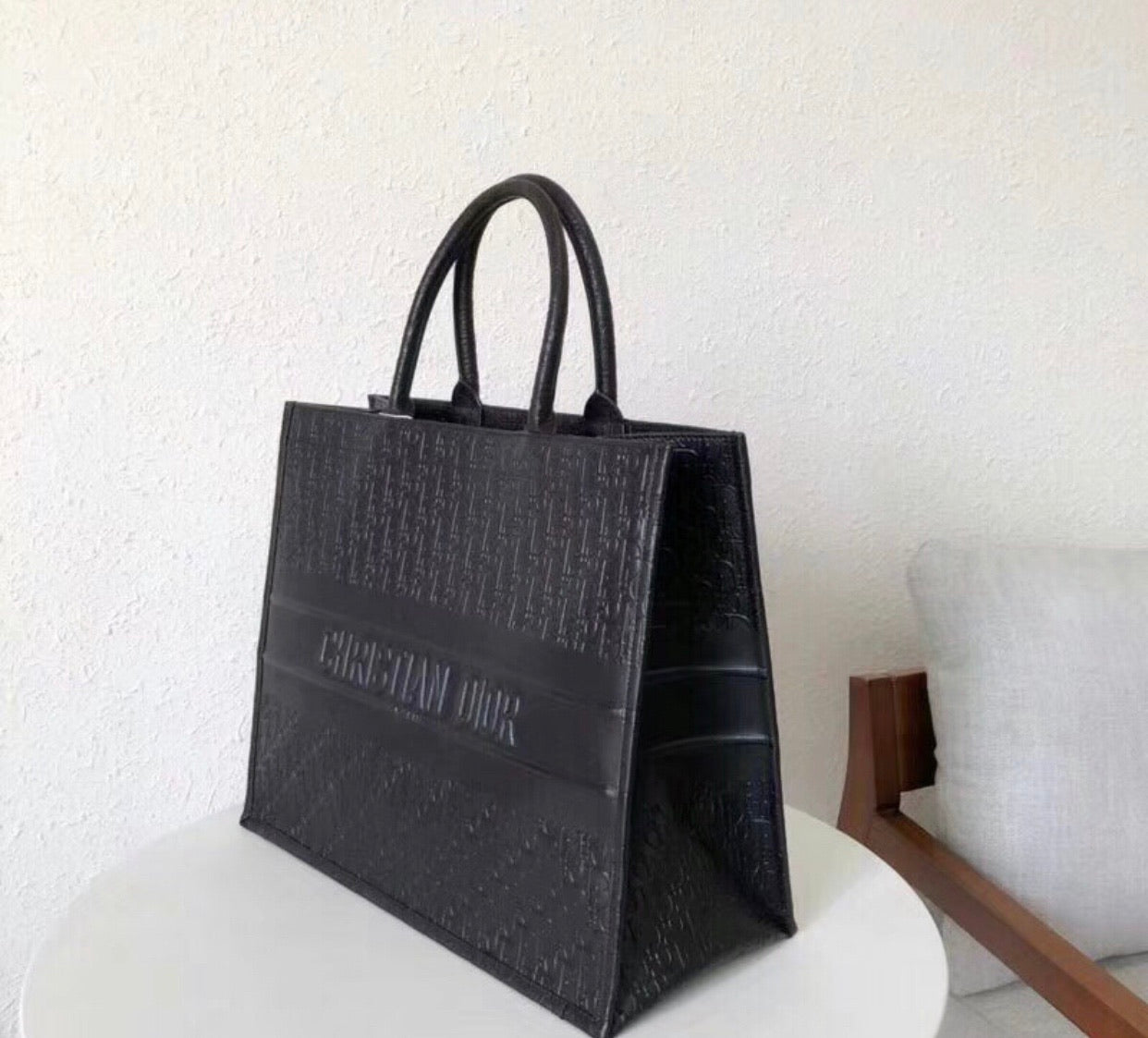 Leather Book Tote