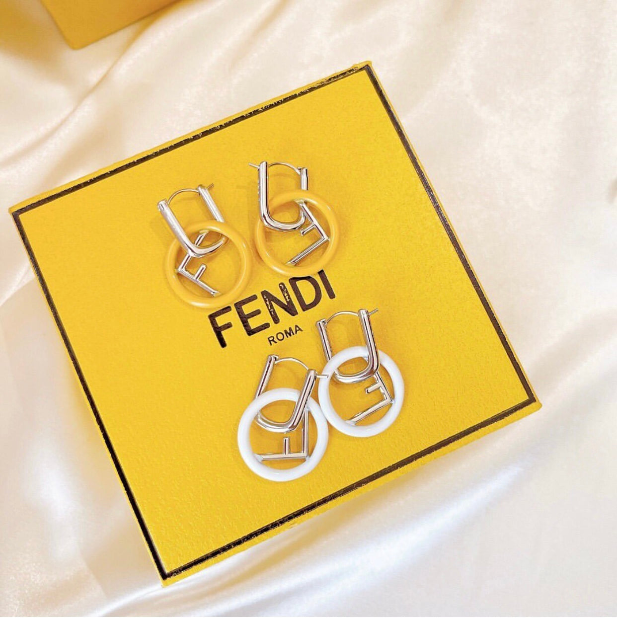 F Logo Earrings