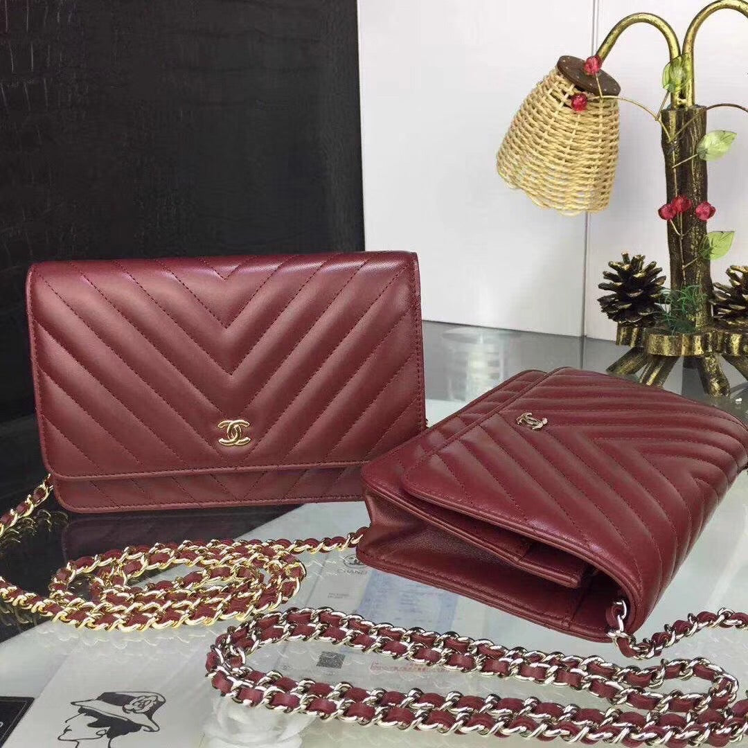 Chevron Lambskin Woc