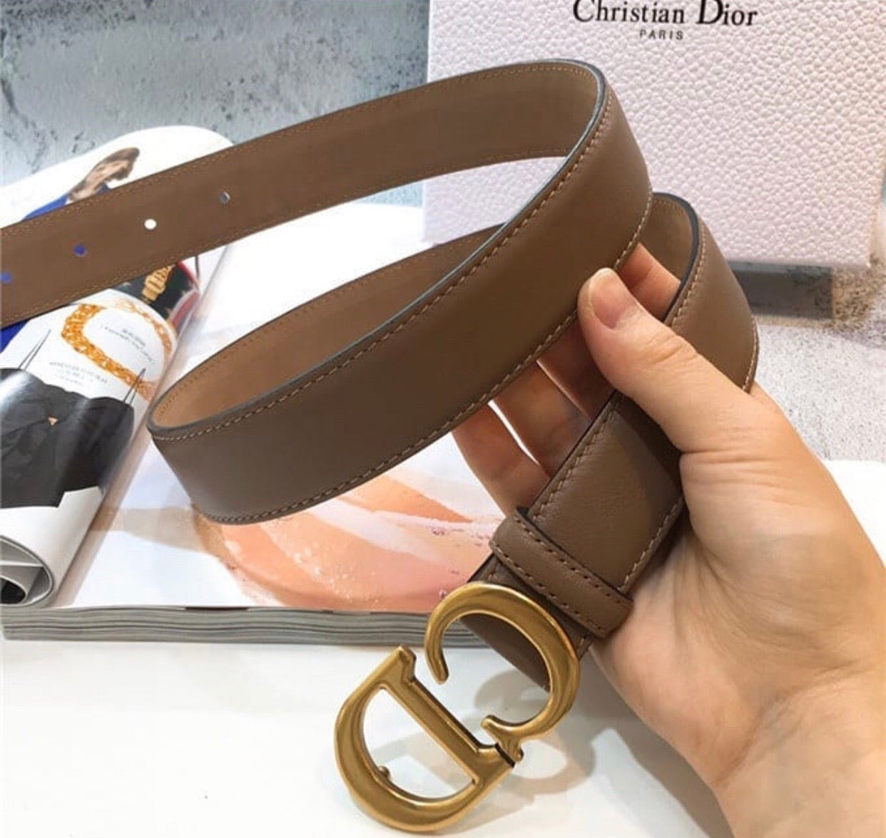 CD Leather Belt