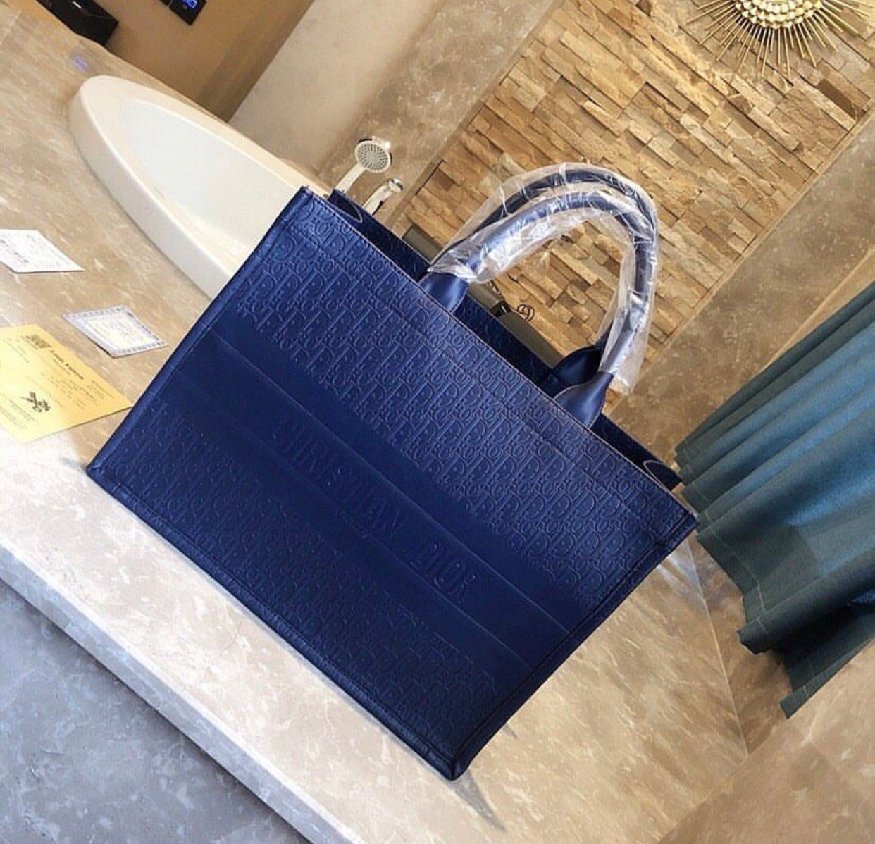 Leather Book Tote