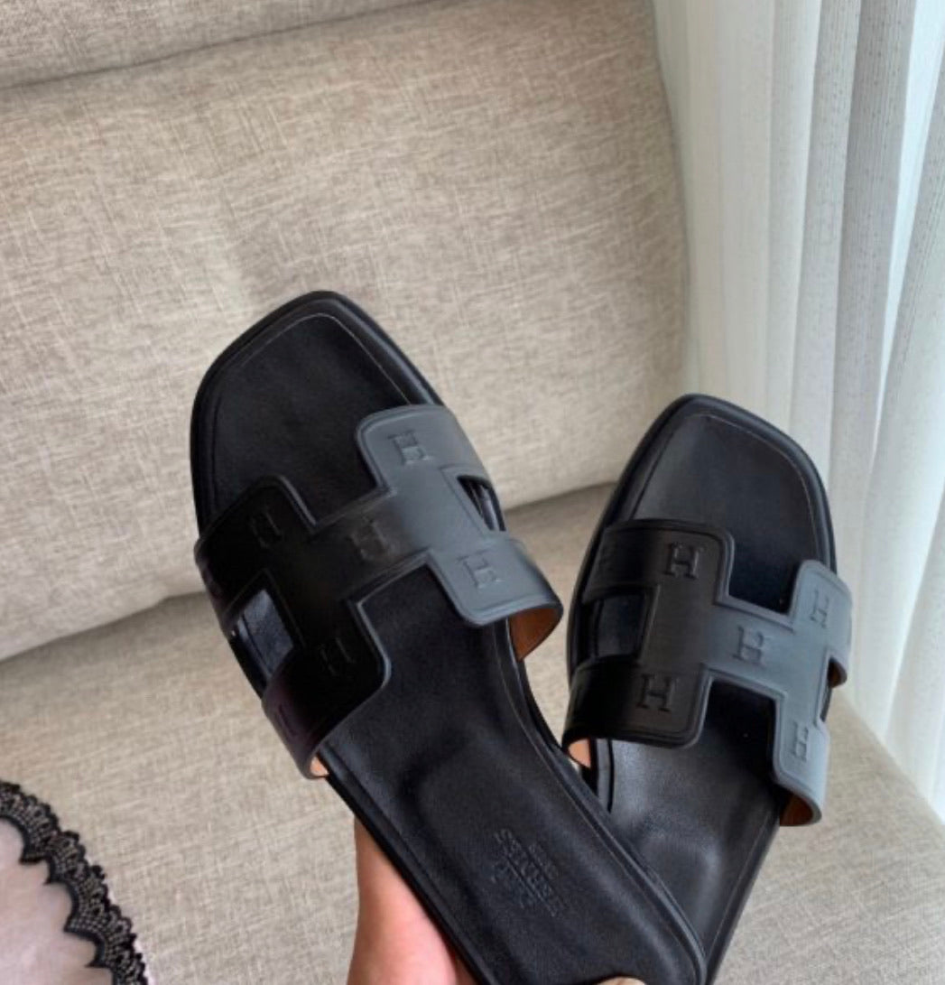 Embossed Oran Sandals