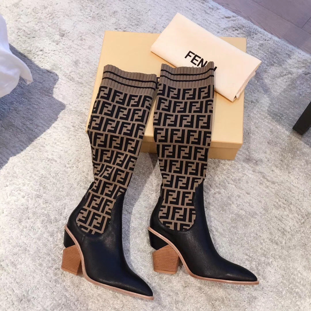 Logo Sock Boots