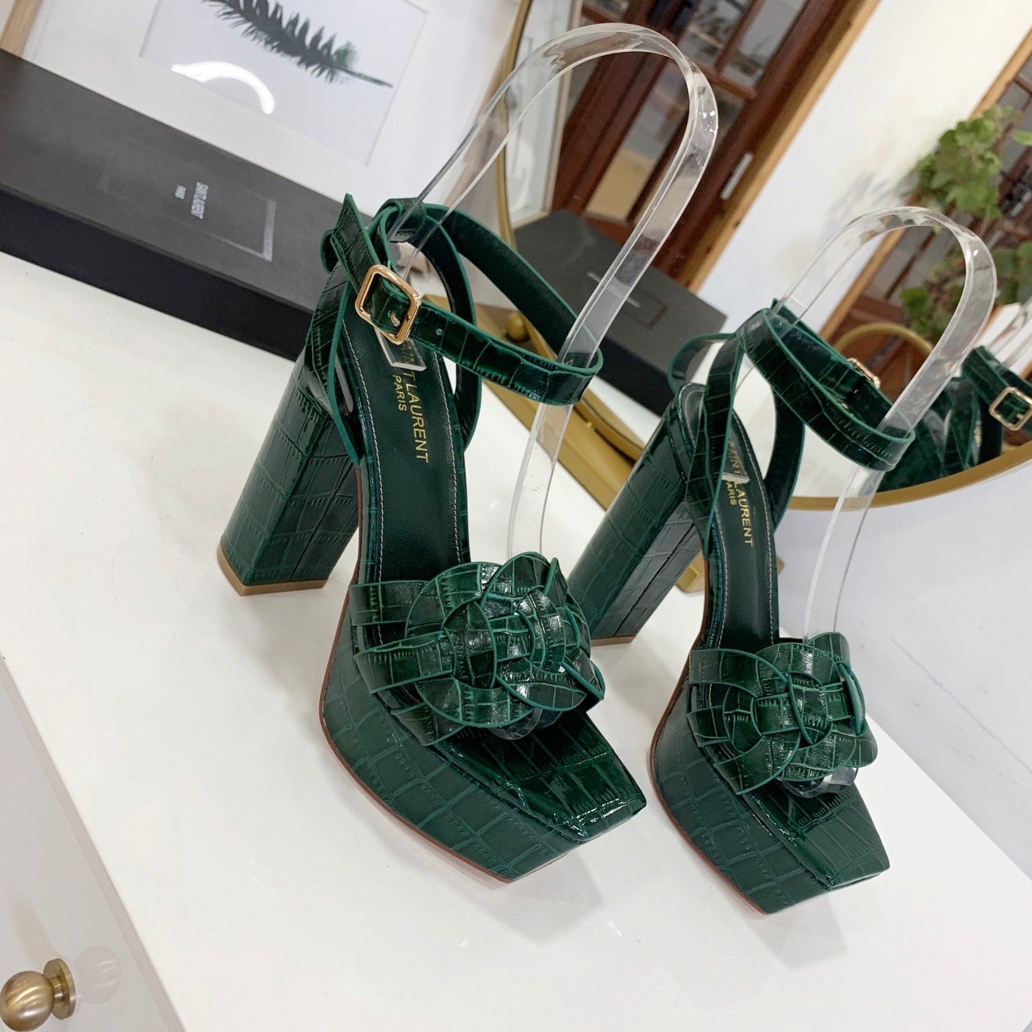 Tribute Embossed Sandals