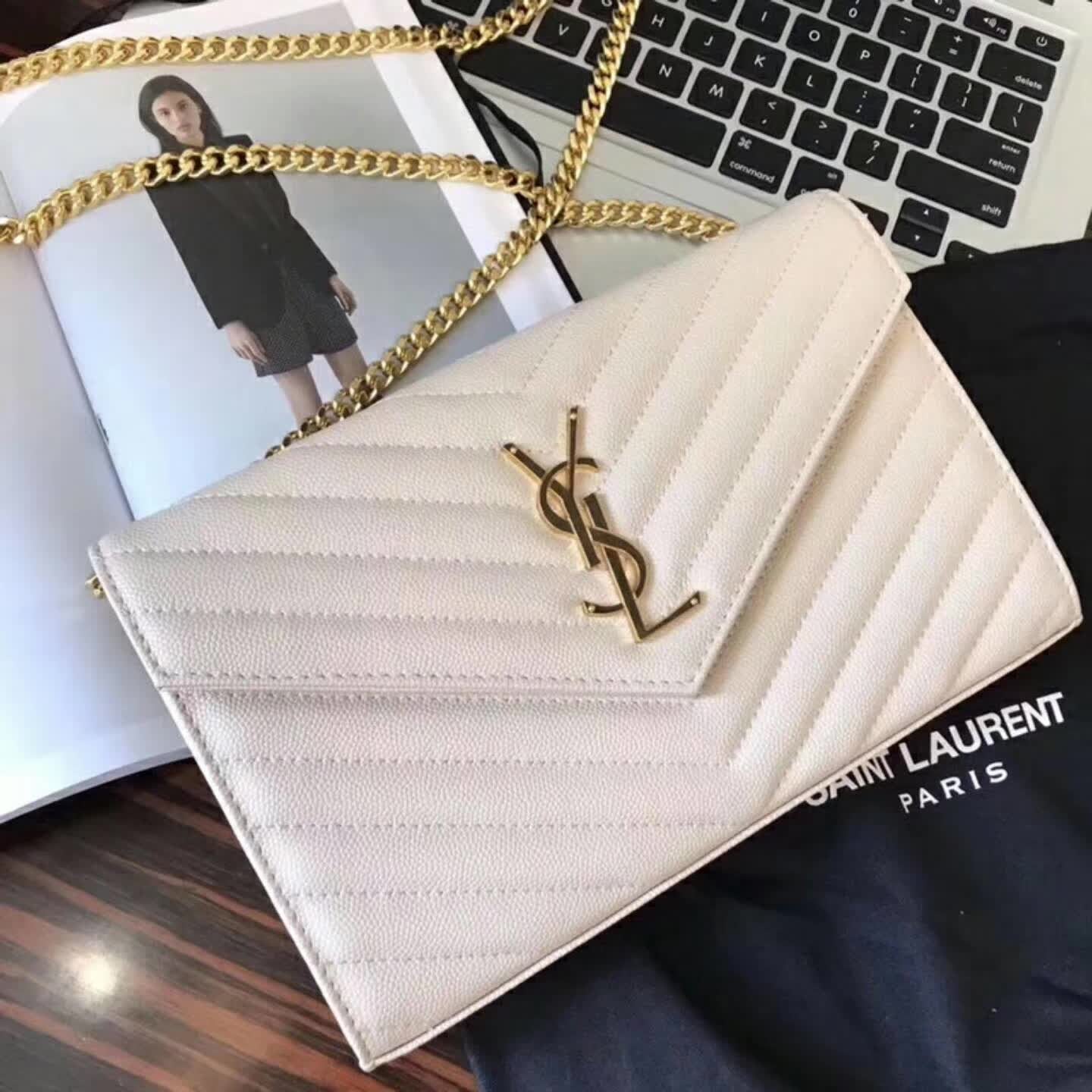 Monogram Chain Clutch