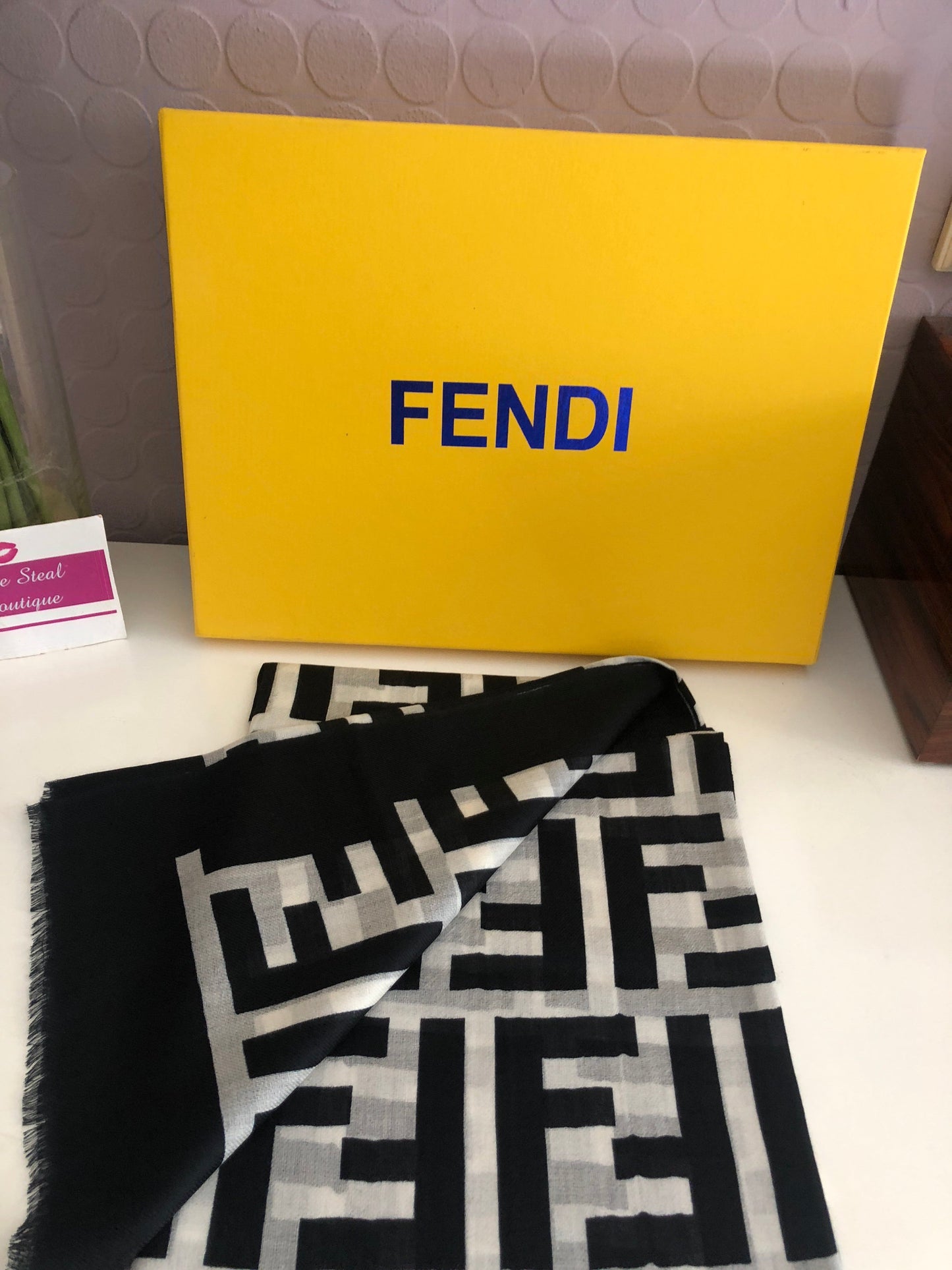 Logo Silk Scarf