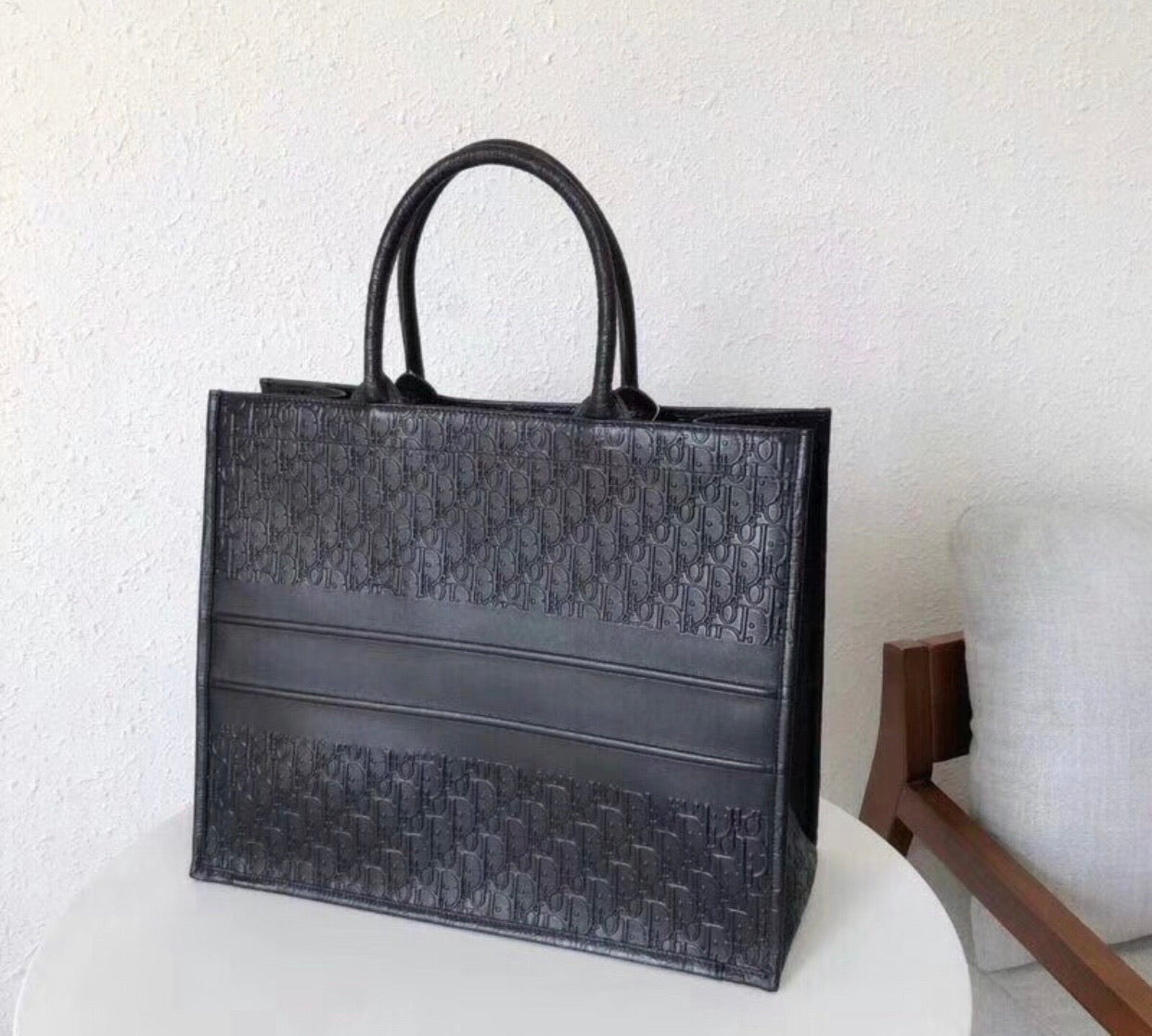 Leather Book Tote