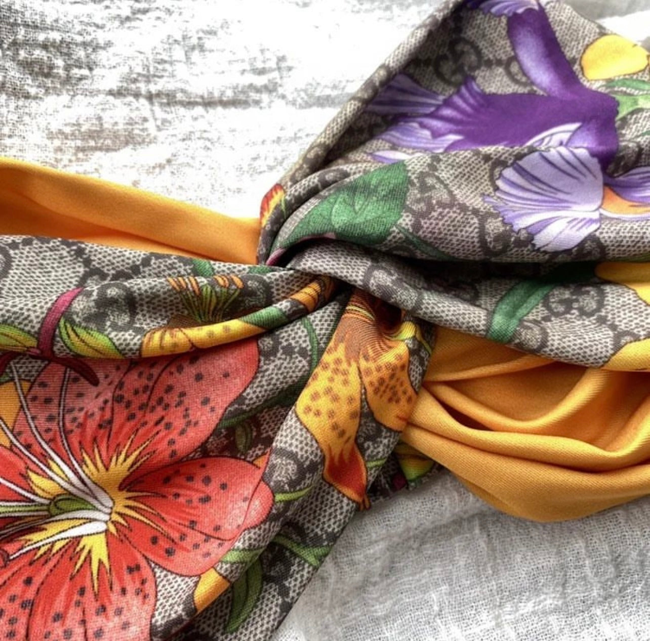 Flora Silk Headband Set