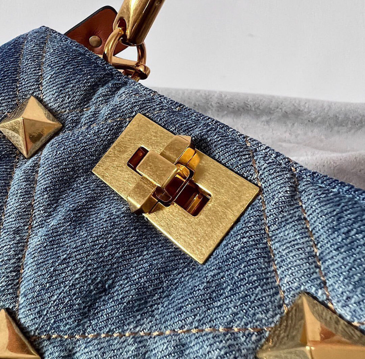 Roman Stud Handle Bag