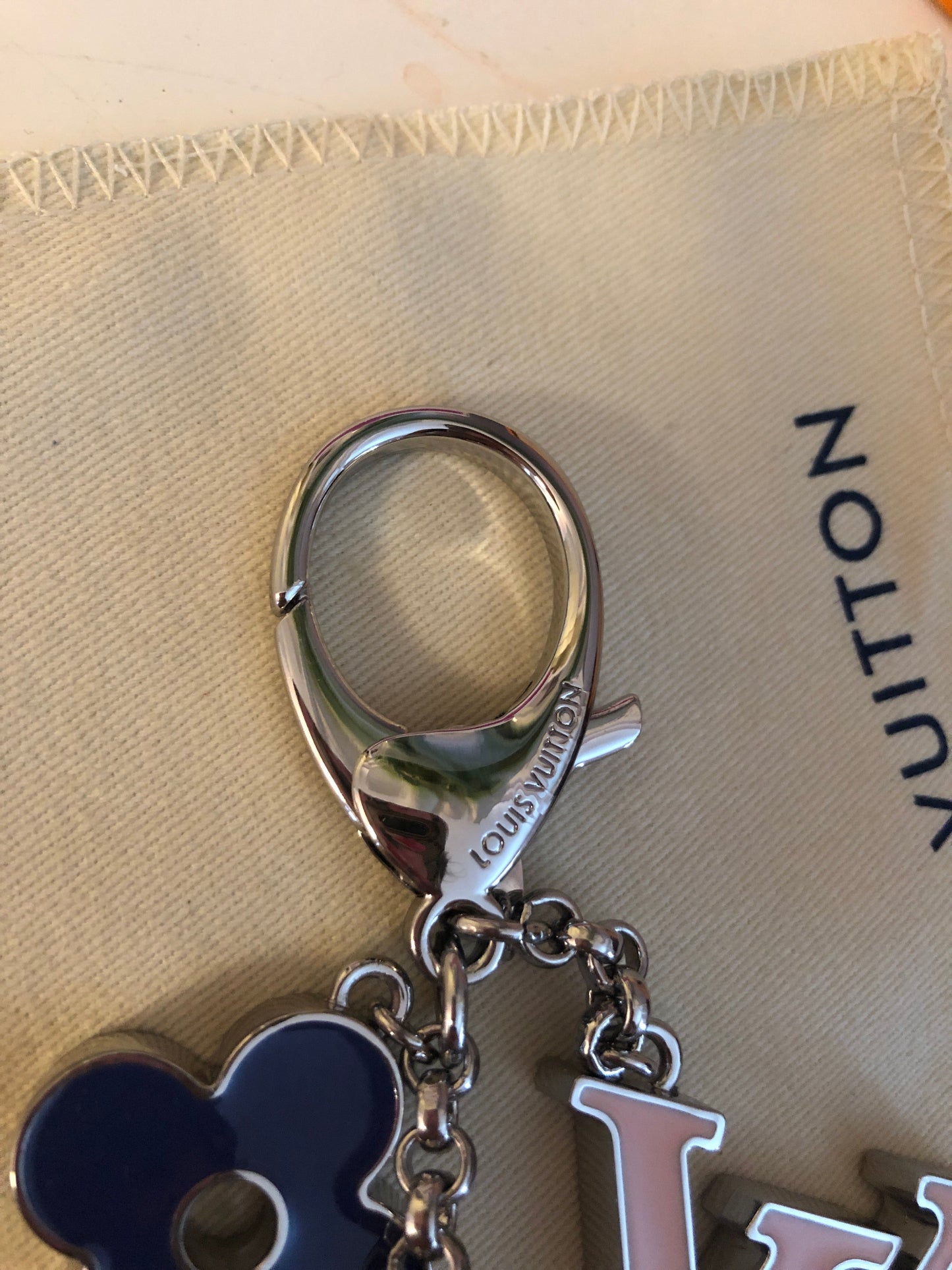 Fleur De Monogram Keychain