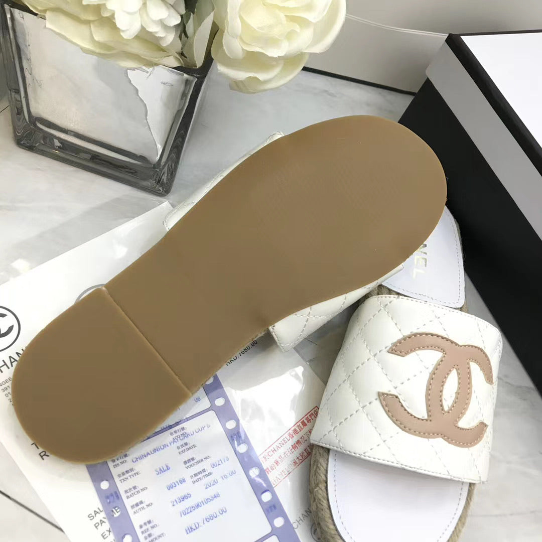 Quilted Slide Sandals