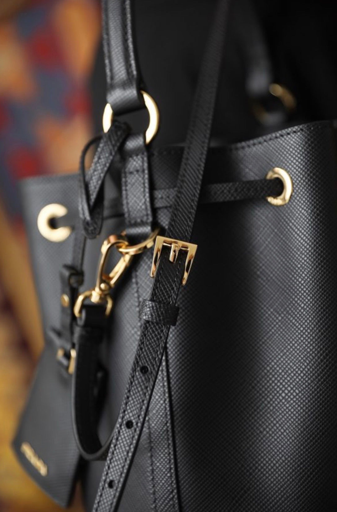 Leather Bucket Bag