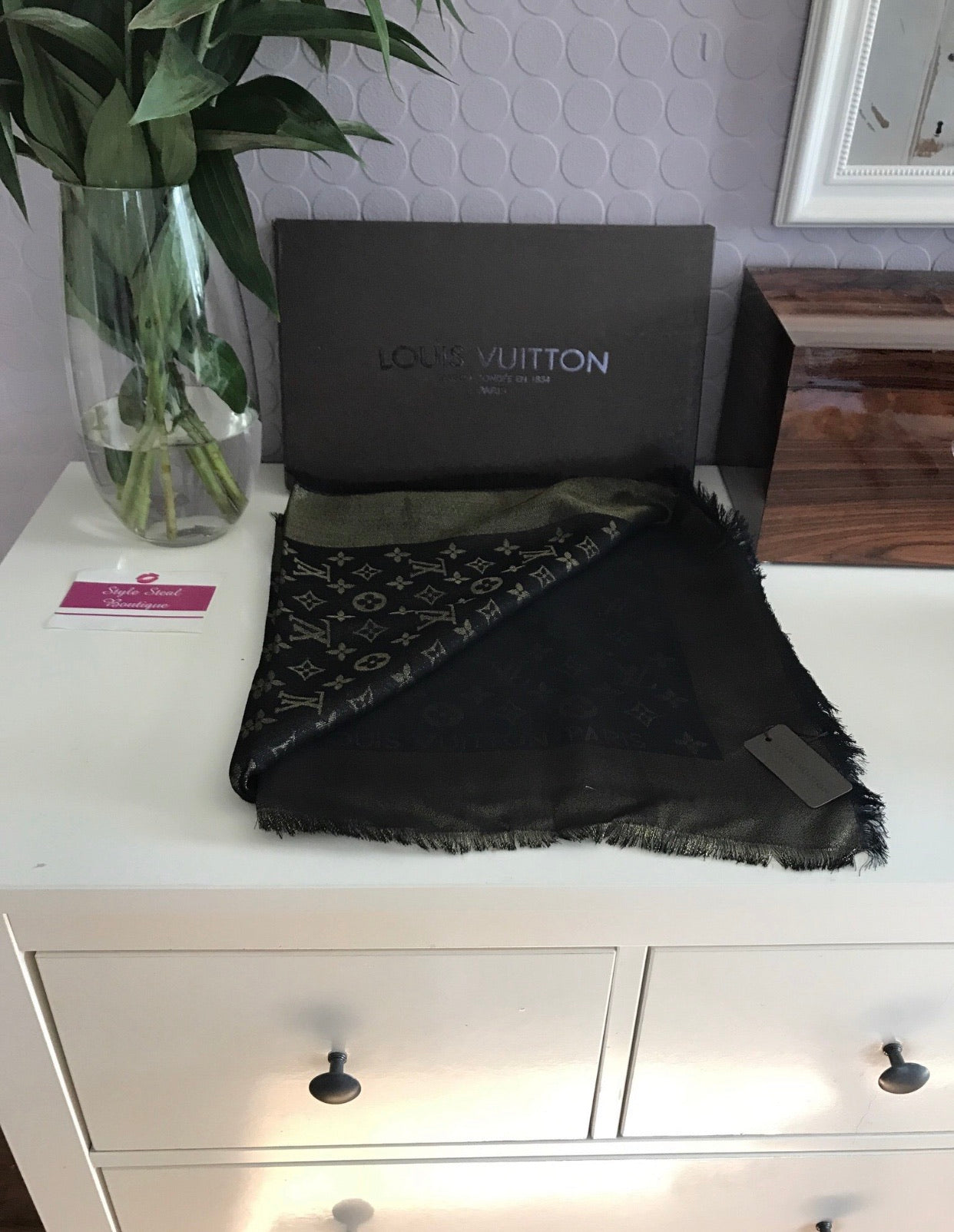 Monogram Shine Shawl