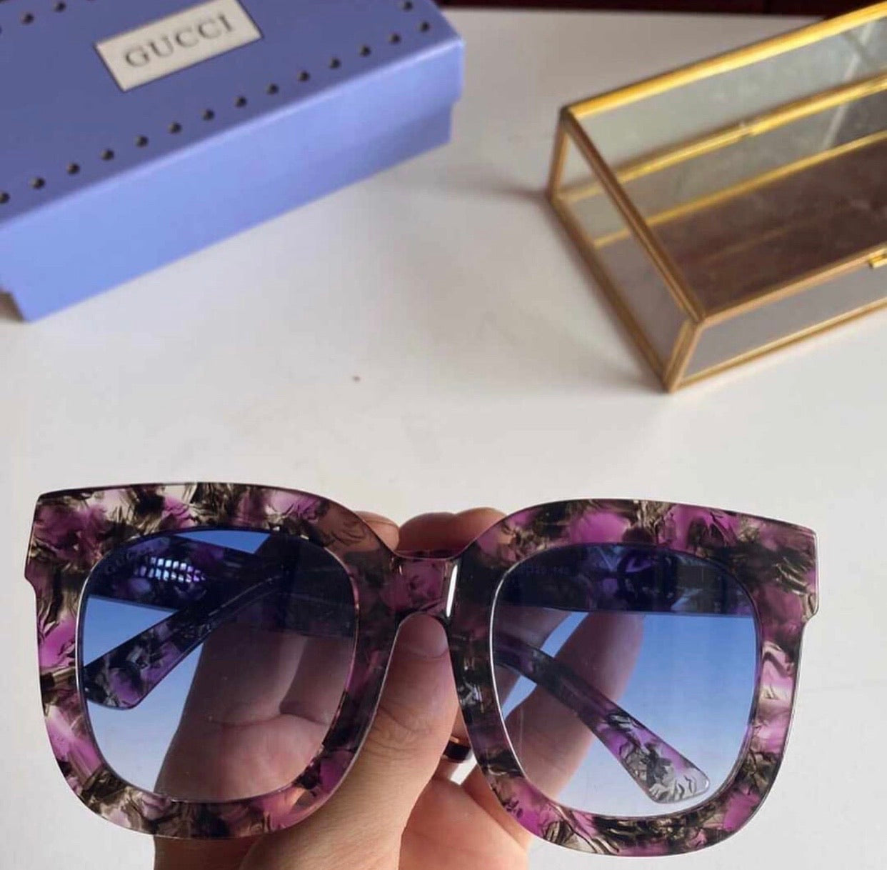 Round Frame Sunglasses with Star