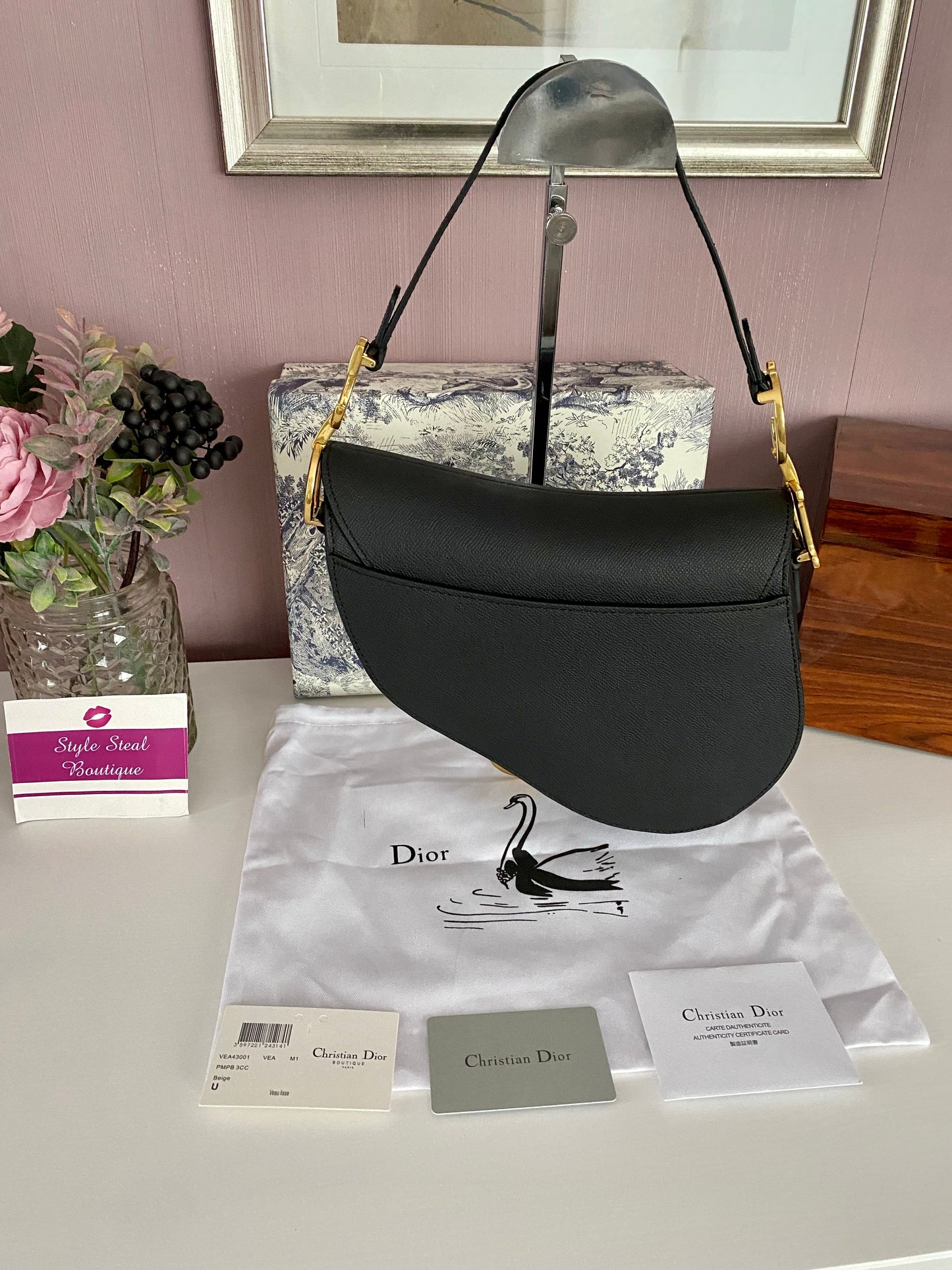 Saddle Bag Grained Leather