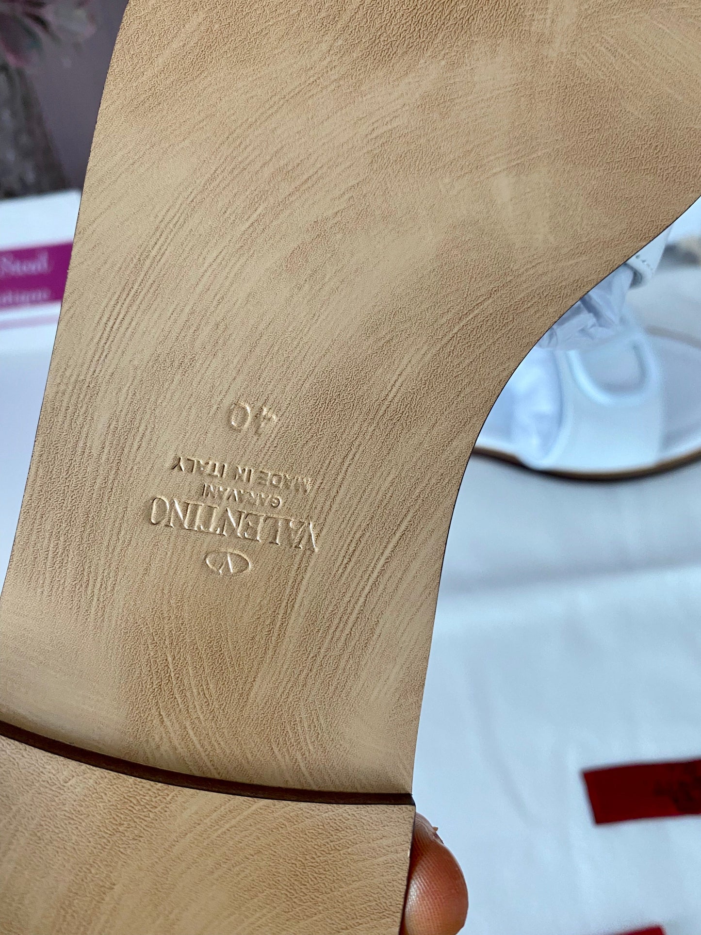 V Logo Sandals