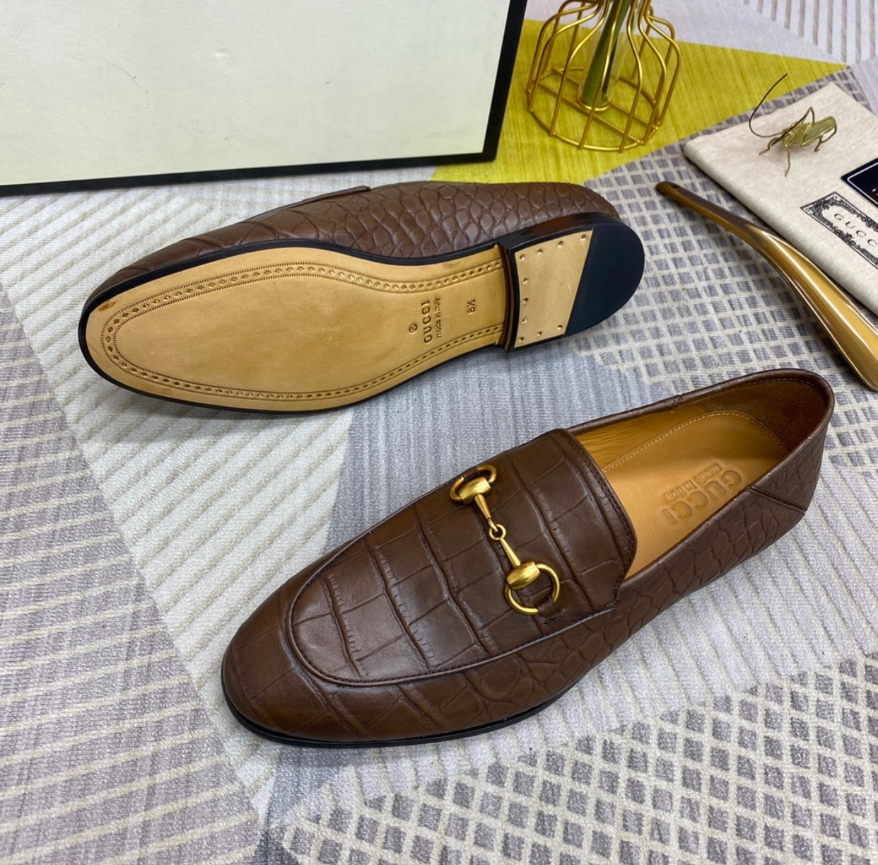 Embossed Loafers