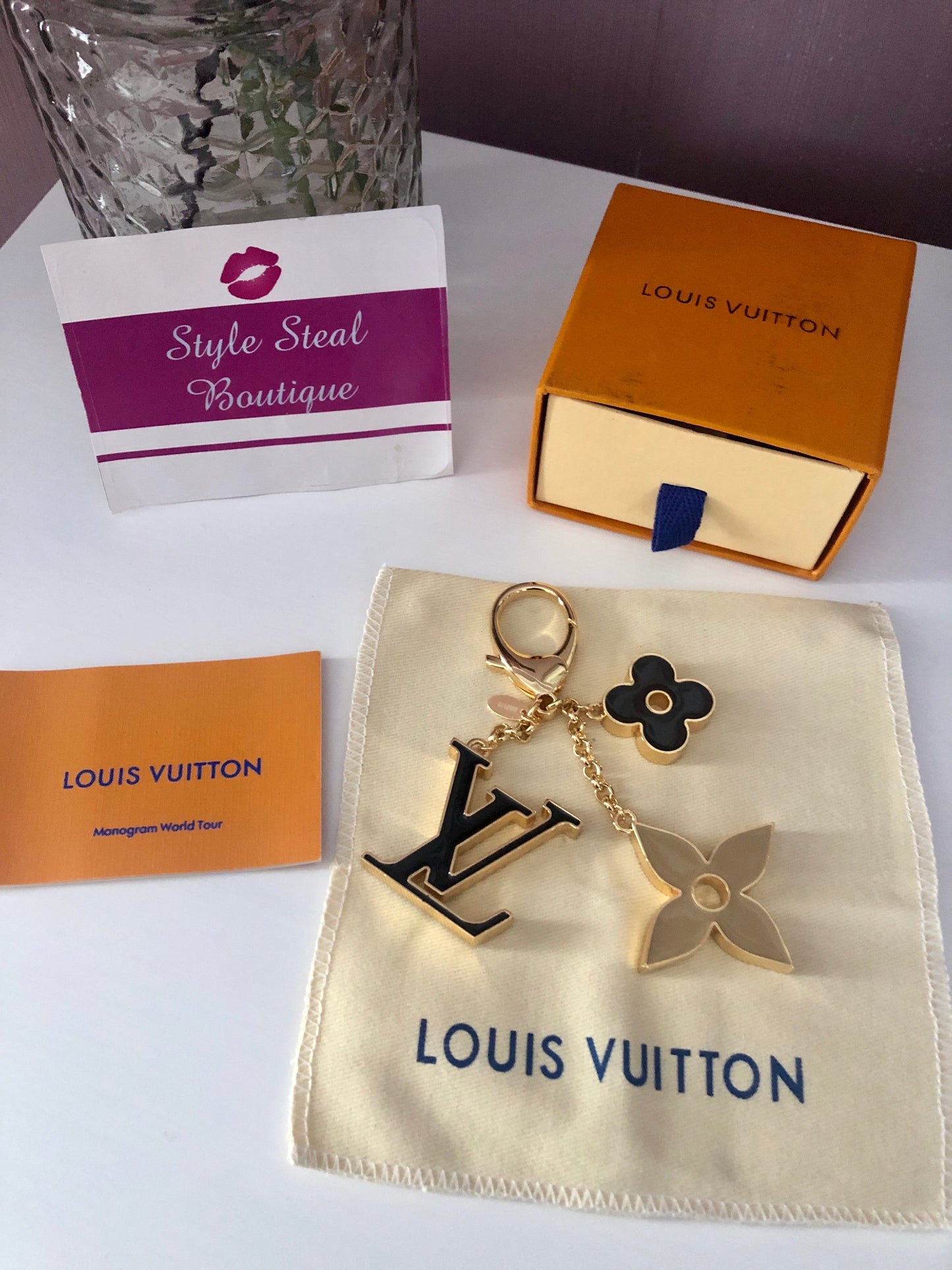 Fleur De Monogram Keychain