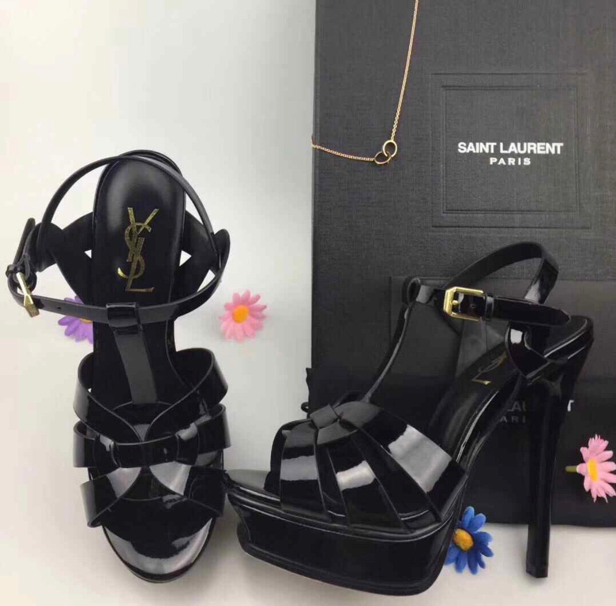 Tribute Patent Sandals 13cm