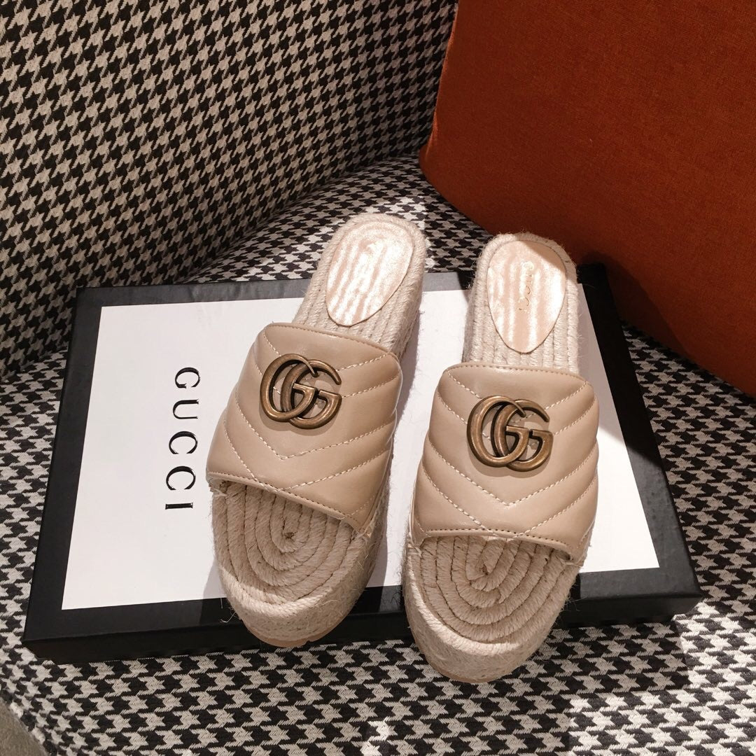 Leather Espadrille Sandals