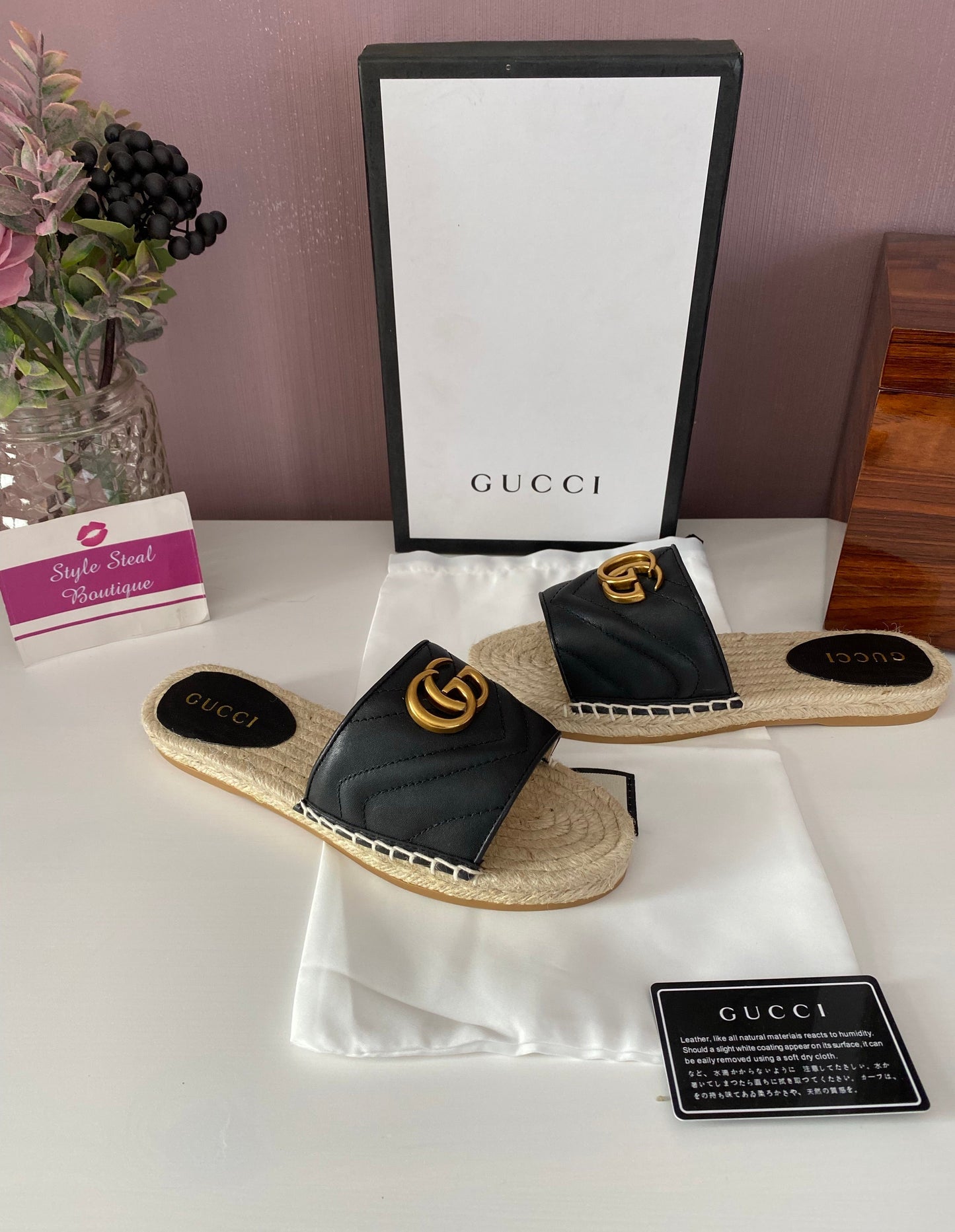 Leather Espadrille Sandals