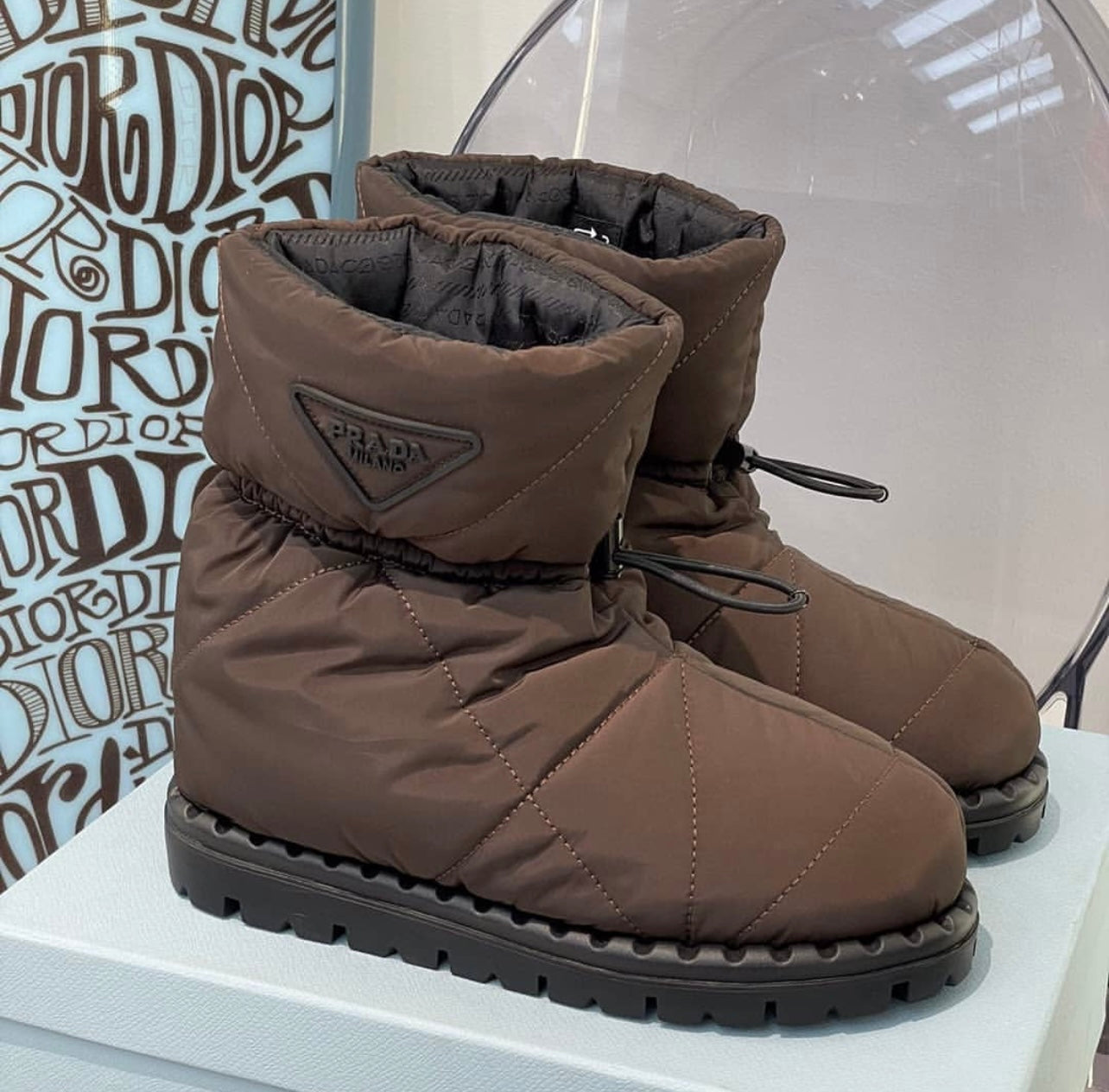 Padded Nylon Boots