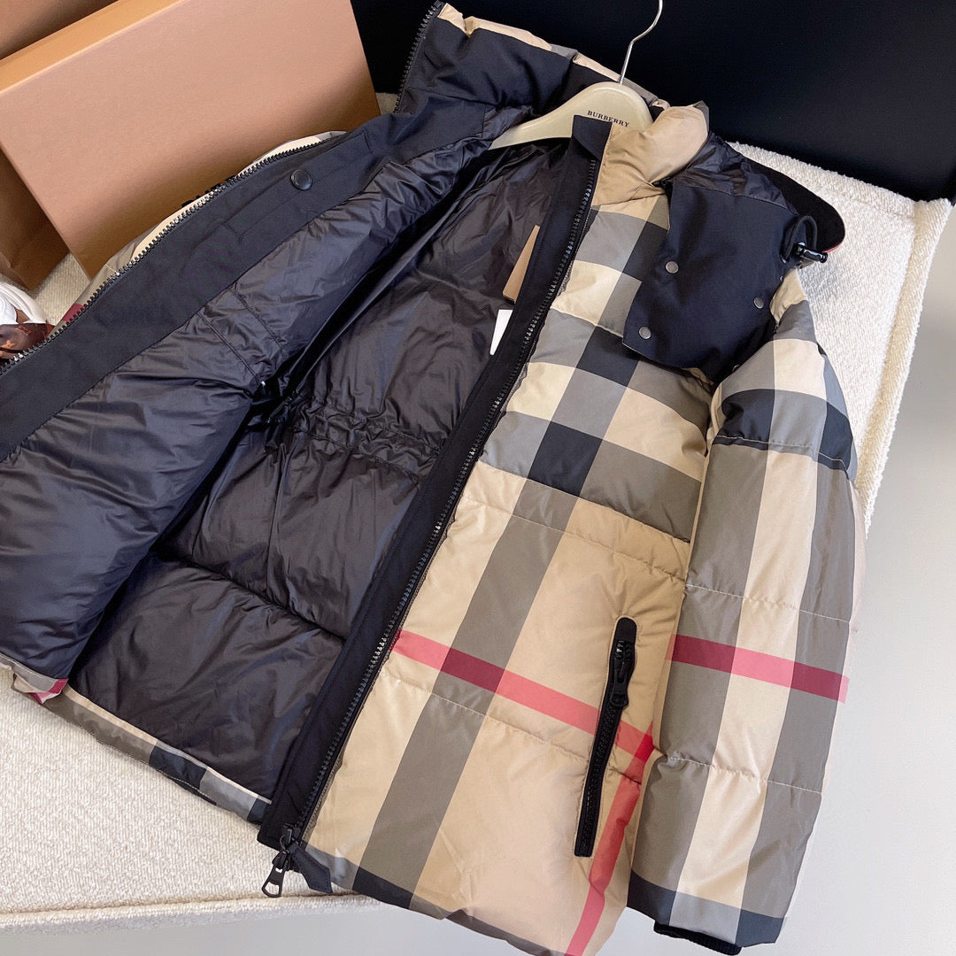 Check Puffer Jacket