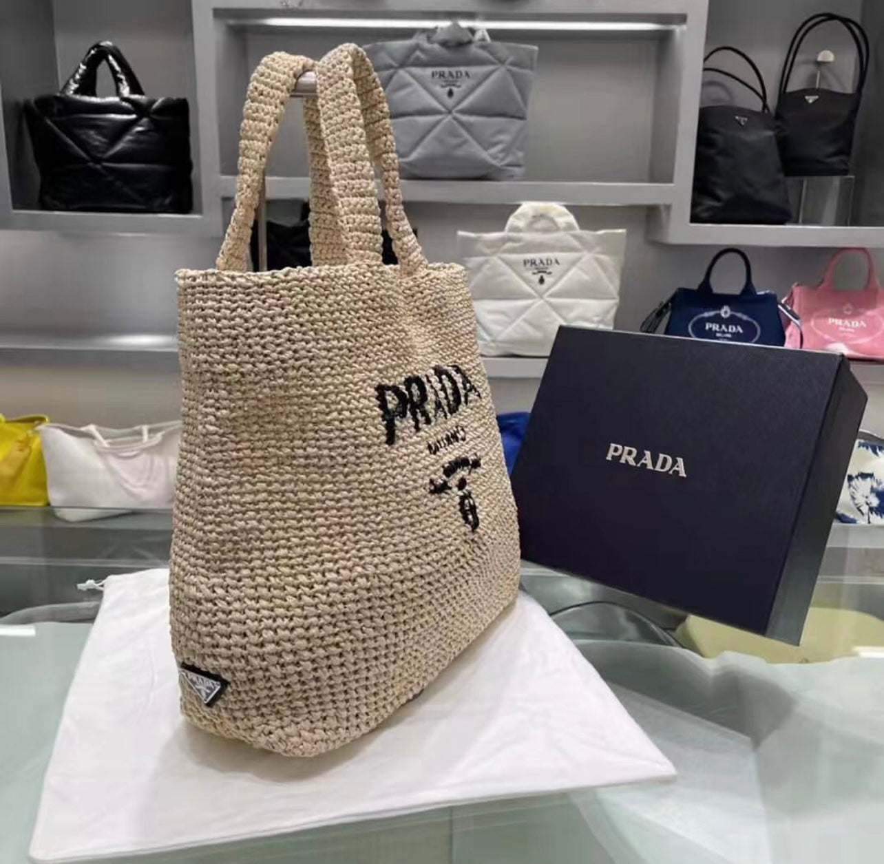 Large Raffia Tote