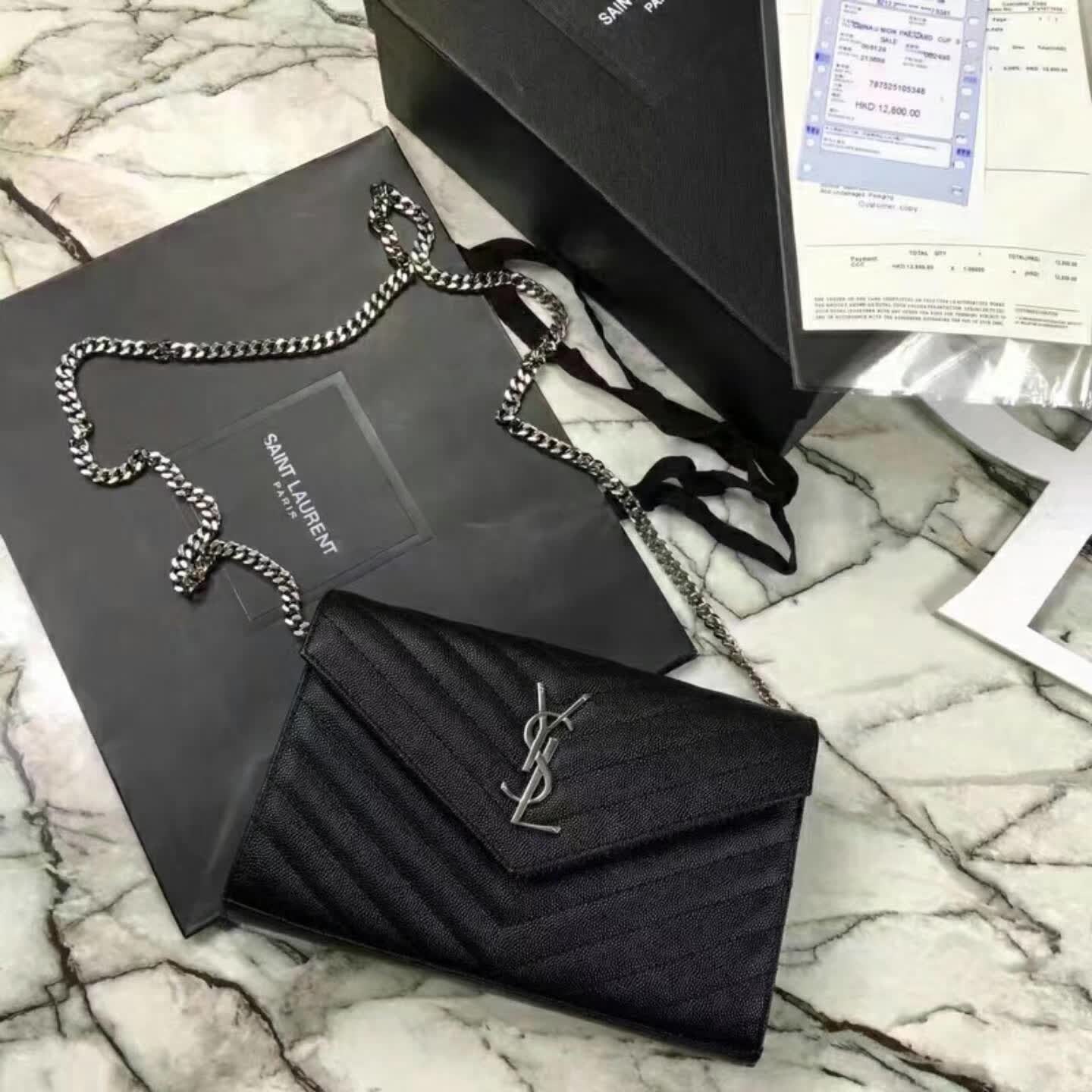Monogram Chain Clutch