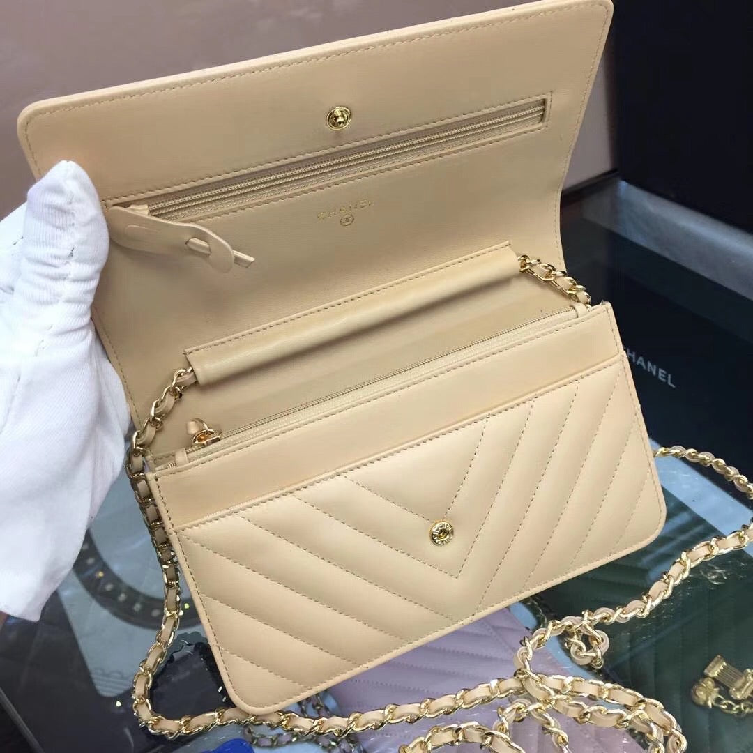Chevron Lambskin Woc