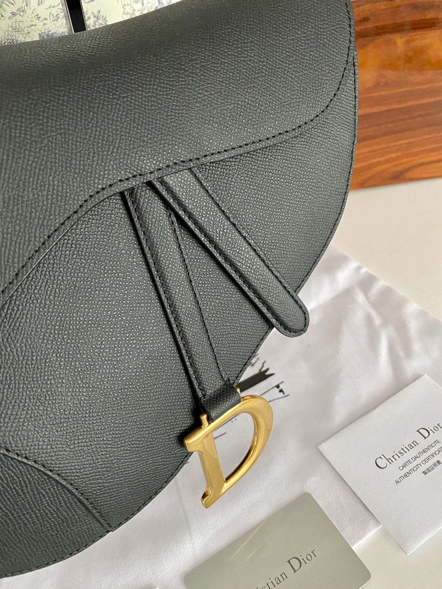 Saddle Bag Grained Leather