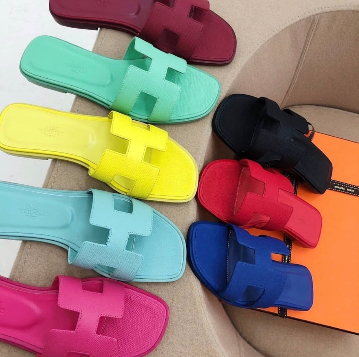 Oran Sandals Grained