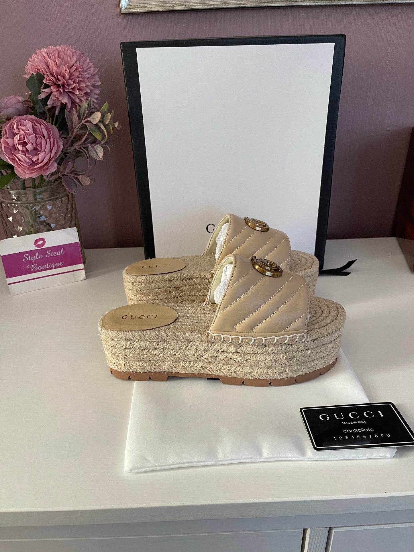 Leather Espadrille Sandals