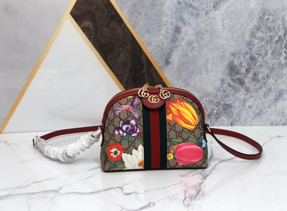 Ophidia Flora Shoulder Bag