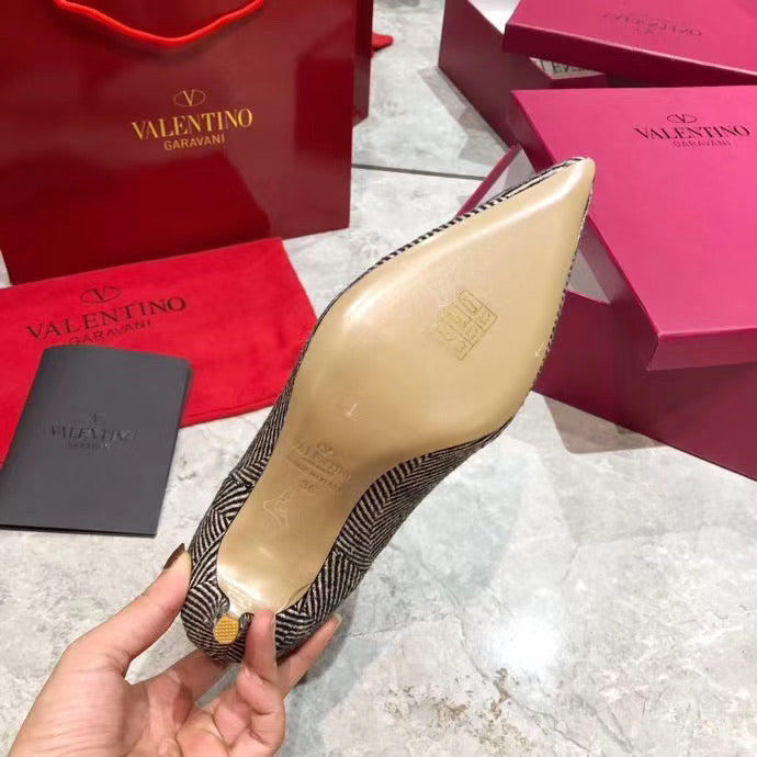 V Logo Ankle Boots