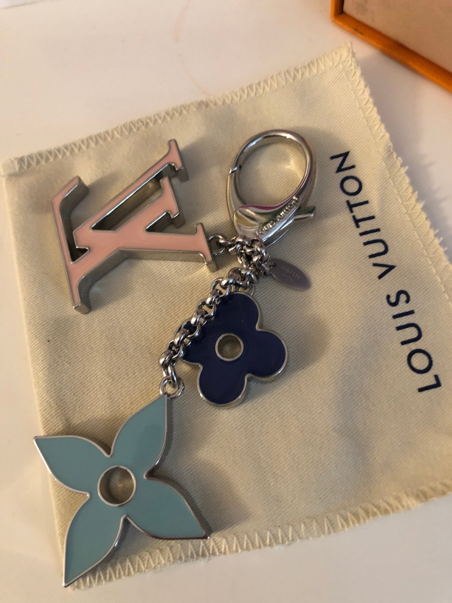 Fleur De Monogram Keychain