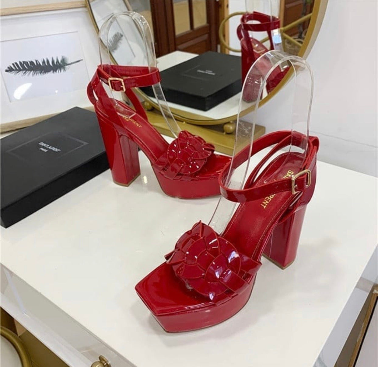 Tribute Patent Sandals