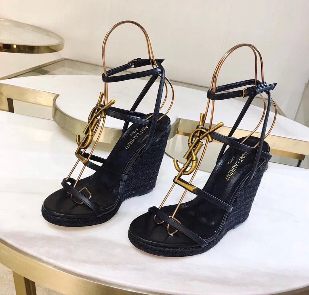 Cassandra Bamboo Wedges