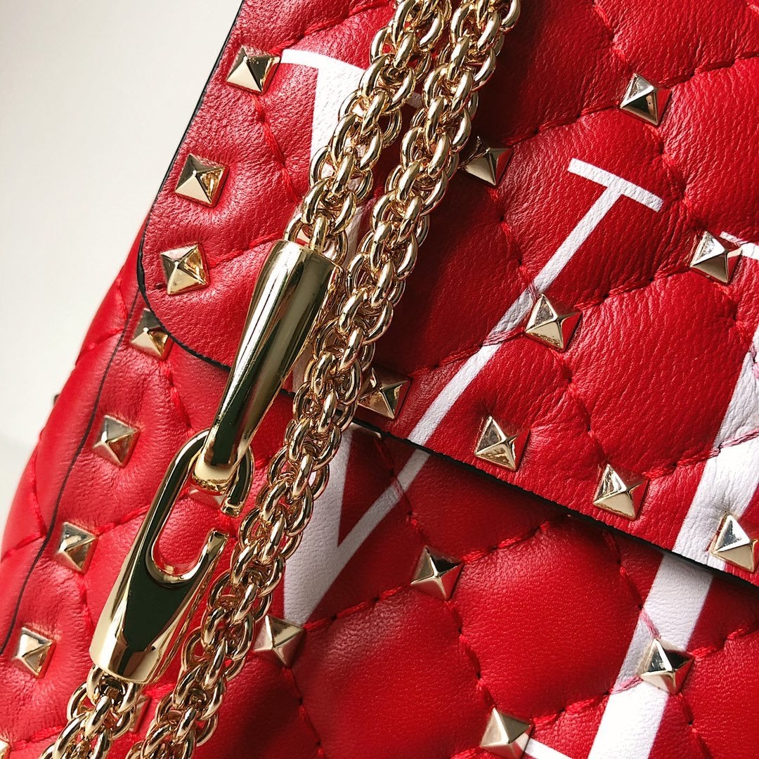 VLTN Spike Chain Bag
