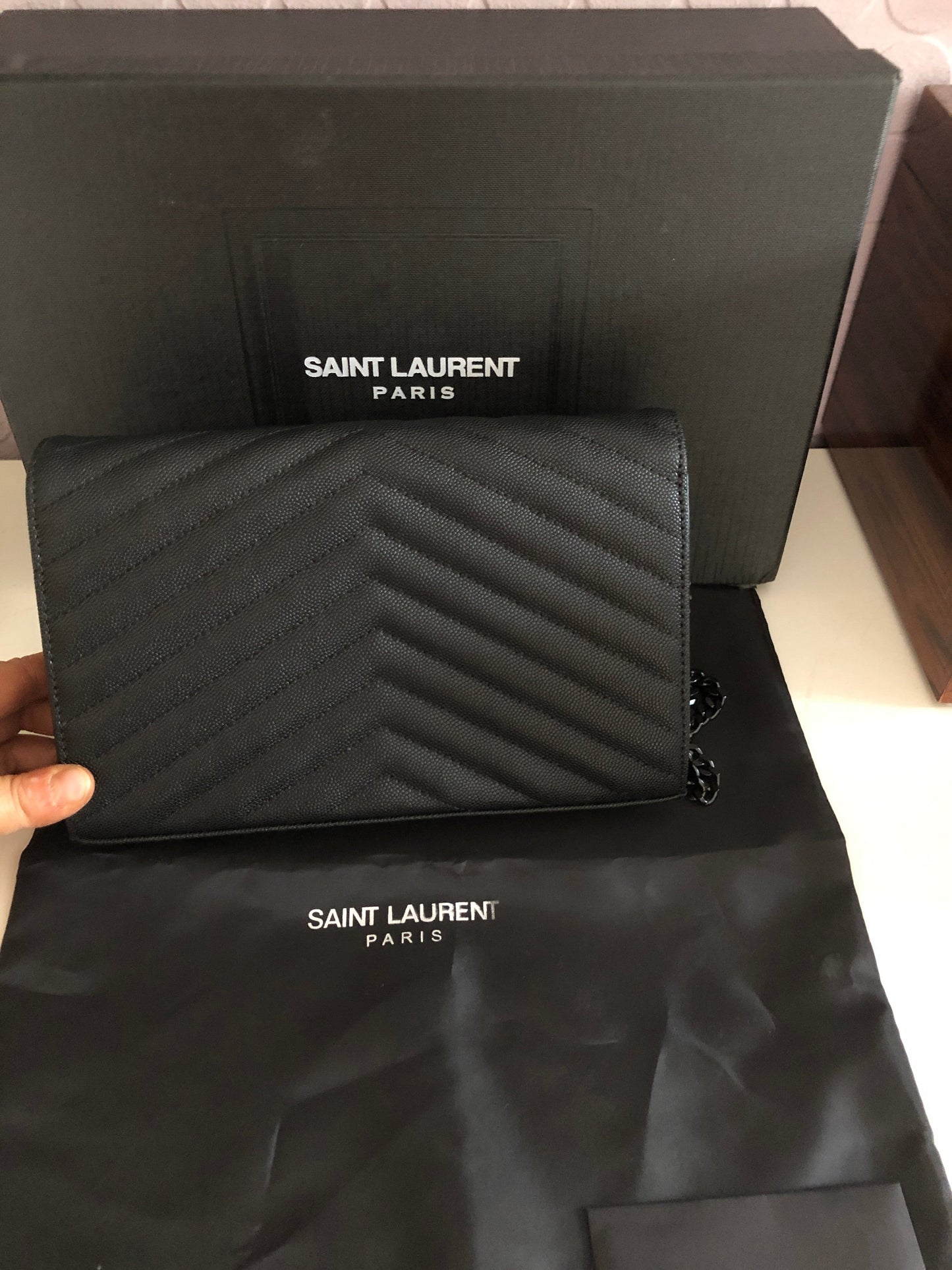 Monogram Chain Clutch