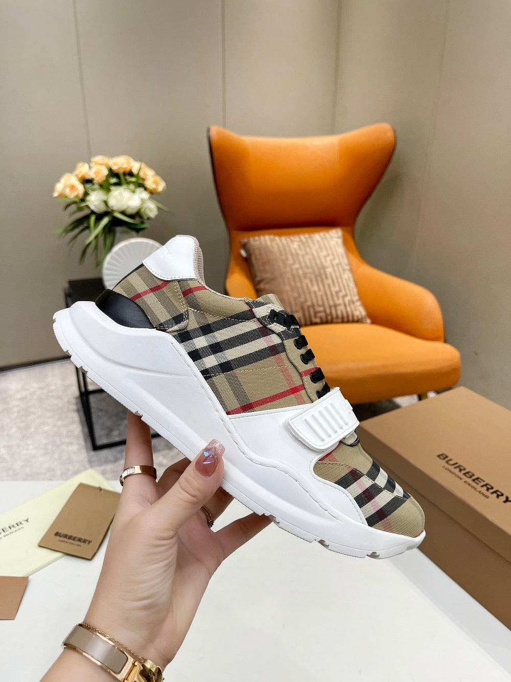 Vintage Check Trainers