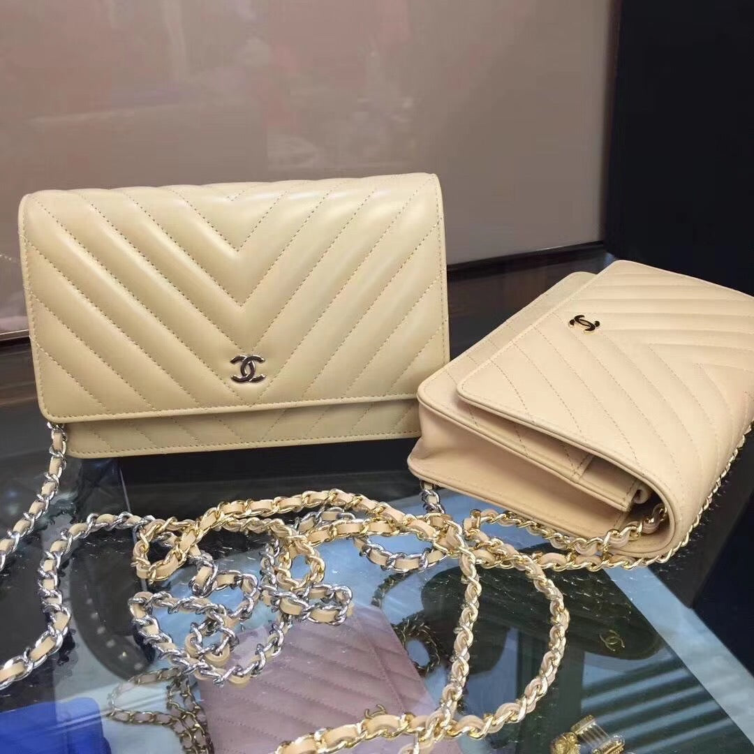 Chevron Lambskin Woc