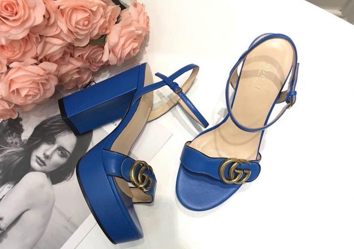 Leather Platform Sandals