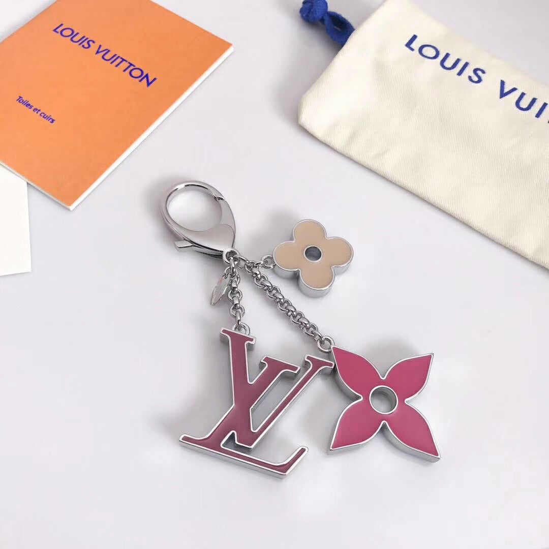 Fleur De Monogram Keychain