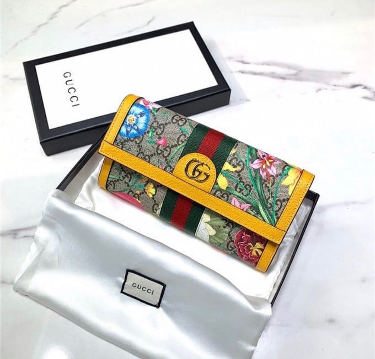GG Flora Continental Wallet