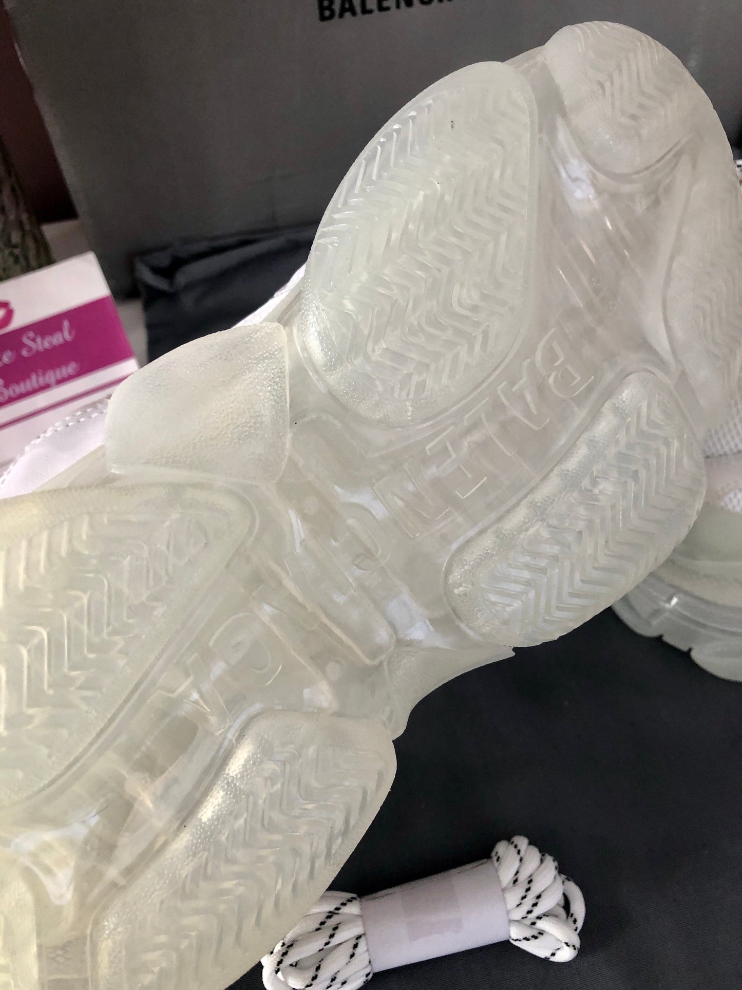 Triple S Clear Sole Whites