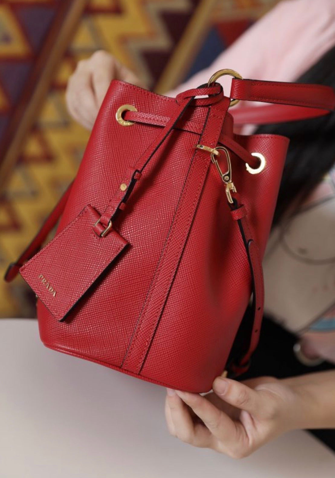 Leather Bucket Bag