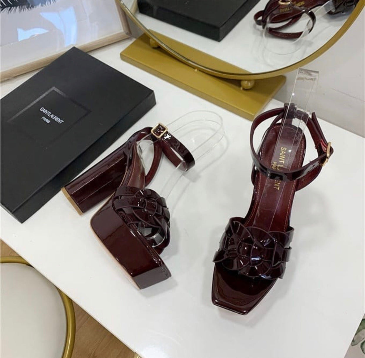 Tribute Patent Sandals